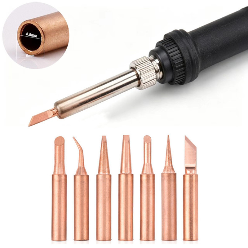 5Pcs Pure Copper Soldering Iro - Diy Electronics Bench 评论和价格
