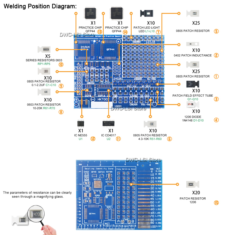 SMD Advanced Full Patch Weldin - Pcb Etching Kit 评论和价格