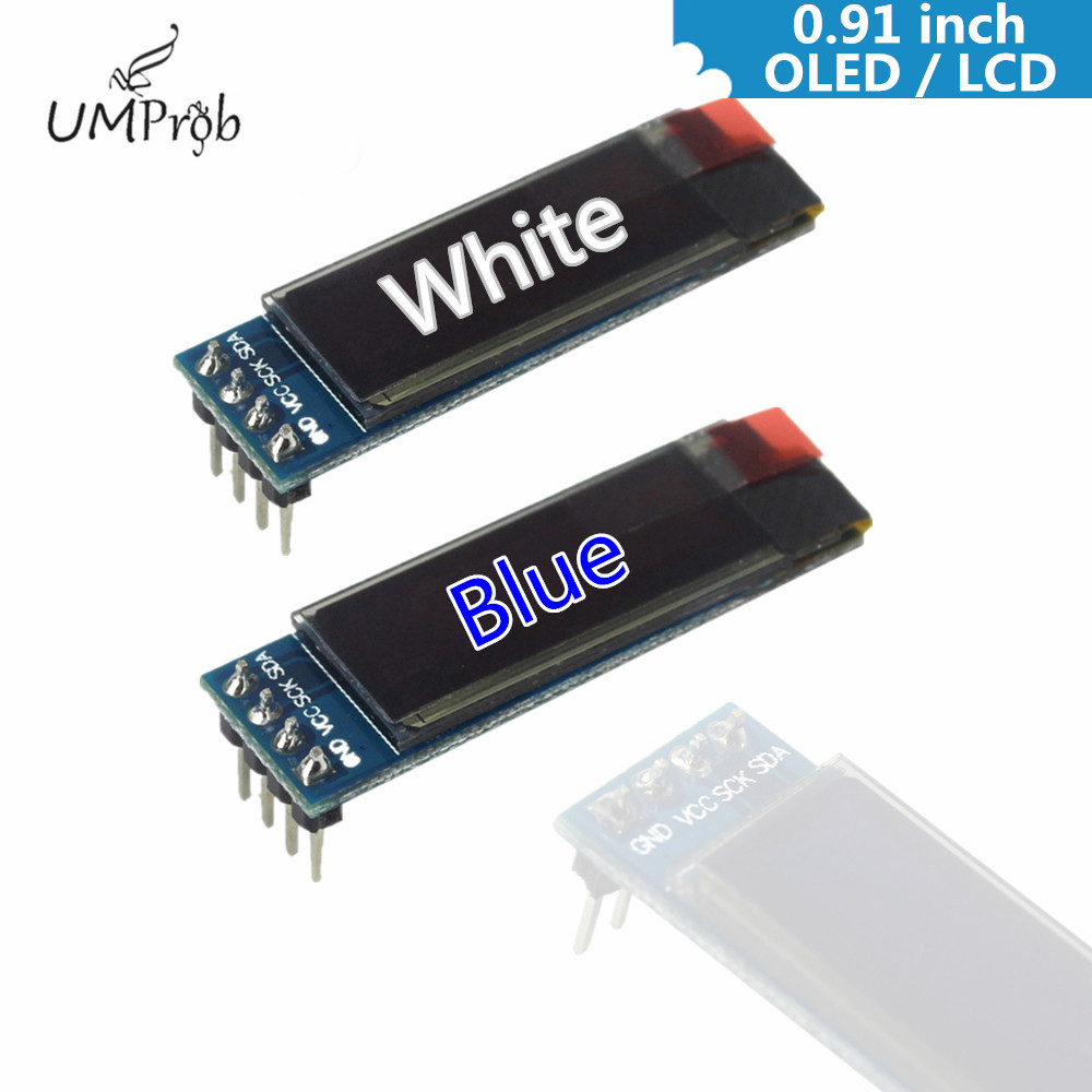 0.91 Inch 128x32 IIC I2C White - Arduino Diy Electronics 评论和价格