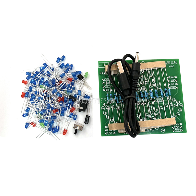 DC 3-5V DIY LED Swing Wind Chi - Diy Analog Electronics 评论和价格