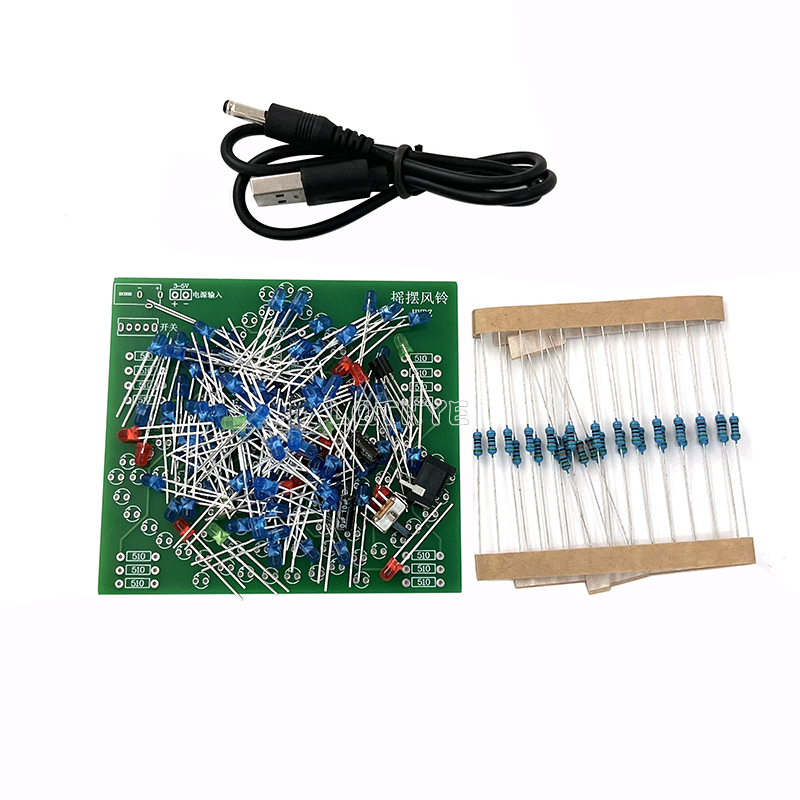 DC 3-5V DIY LED Swing Wind Chi - Diy Analog Electronics 评论和价格