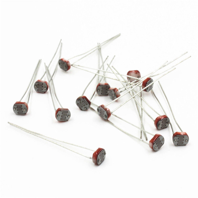 30PCS 5mm Photoresistor LDR CD - Arduino Diy Electronics 评论和价格