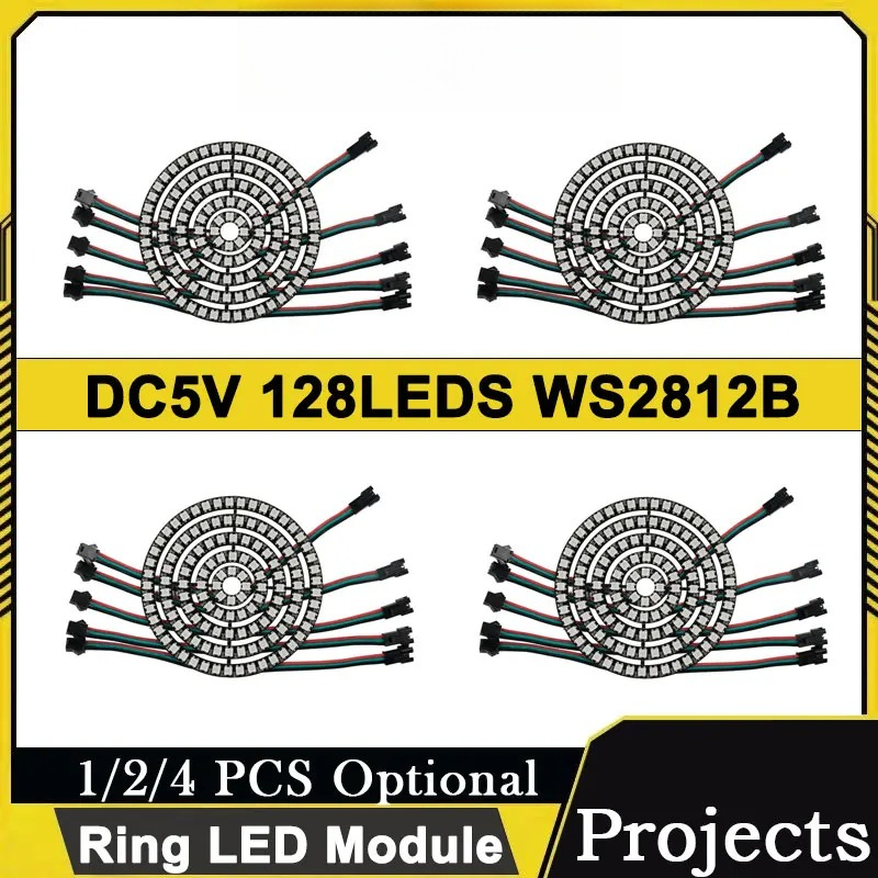 DC5V WS2812B 128LED Ring Modul - Diy Electronics Address 评论和价格