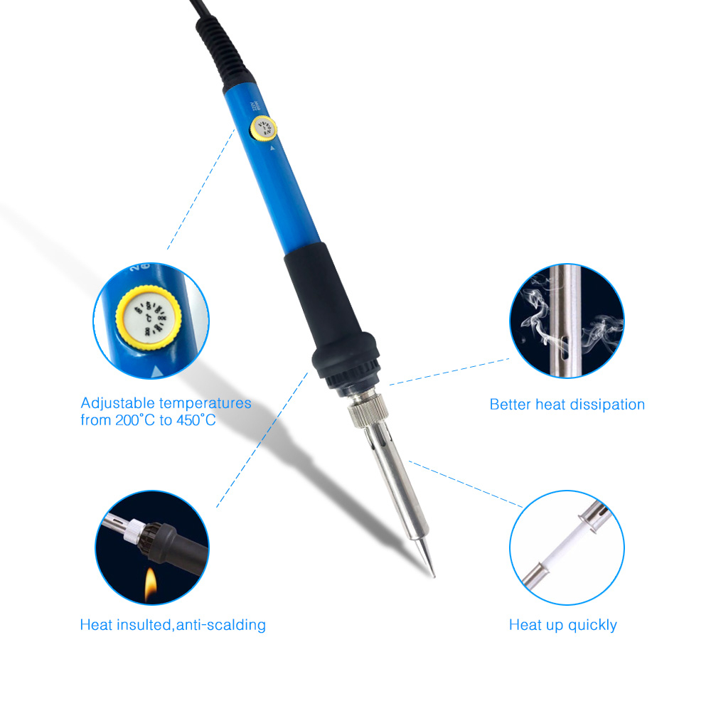 60W Soldering Iron Electric 22 - Diy Electronics Bench 评论和价格