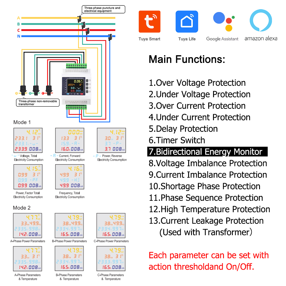 Tuya WiFi Smart Energy Meter B - Diy Electronics Store 评论和价格