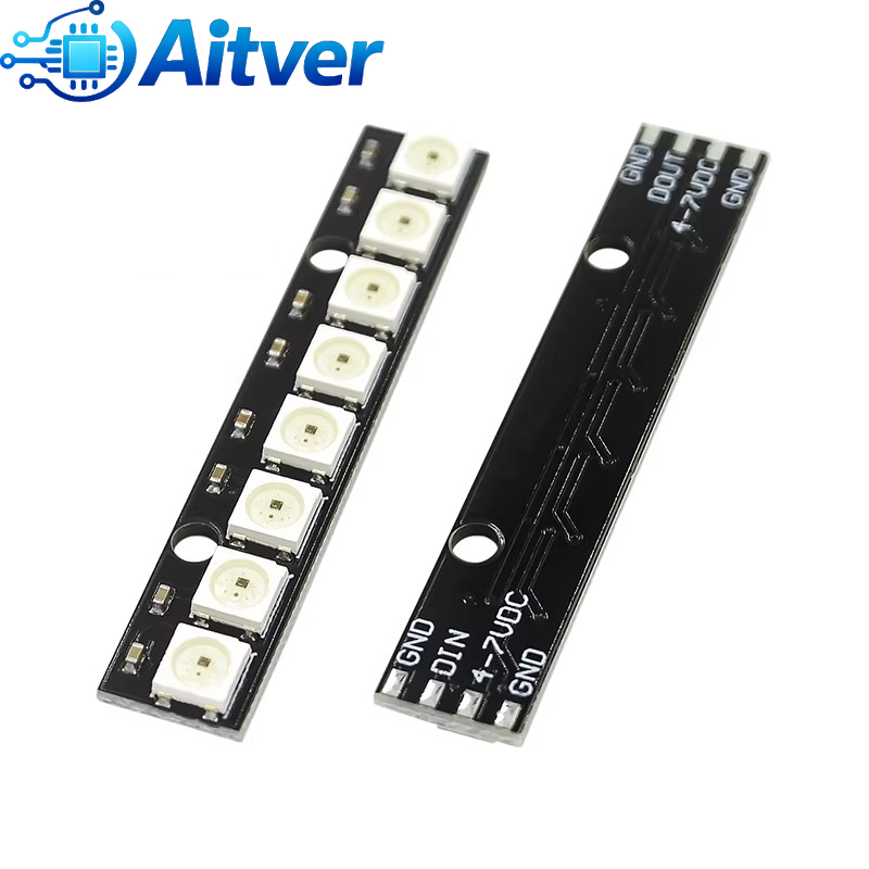 WS2812B 8Bit RGB LED Module 5V - Diy Electronics Address 评论和价格