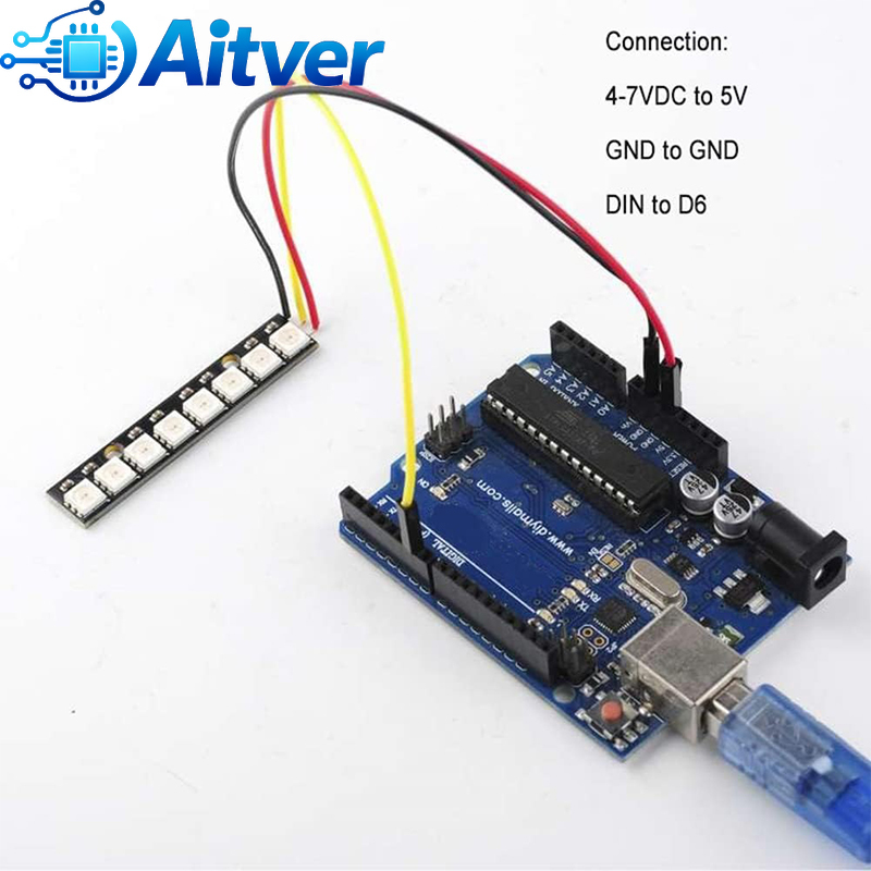WS2812B 8Bit RGB LED Module 5V - Diy Electronics Address 评论和价格