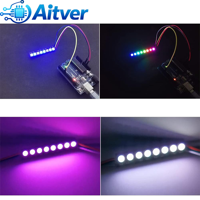 WS2812B 8Bit RGB LED Module 5V - Diy Electronics Address 评论和价格