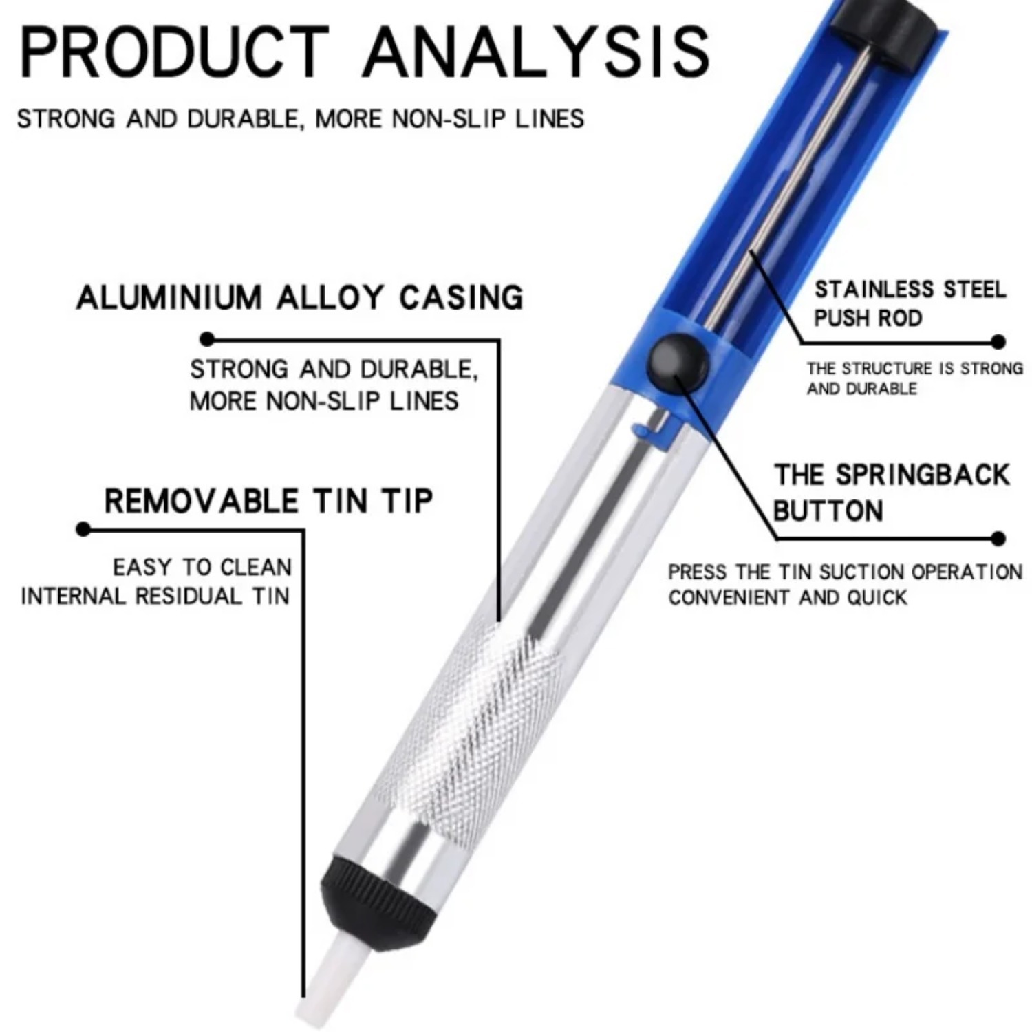 Aluminum Metal Desoldering Pum - Desoldering Pump Solder 评论和价格