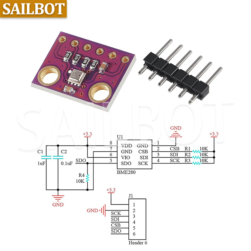 BME280 5V 3.3V Digital Sensor  - Bme280 Humidity Sensor 评论和价格