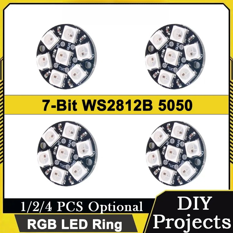 7-Pixel WS2812 5050 RGB LED Ri - Diy Electronics Address 评论和价格